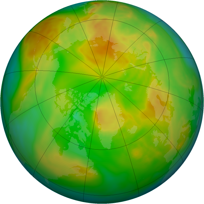 Arctic ozone map for 20 May 2008
